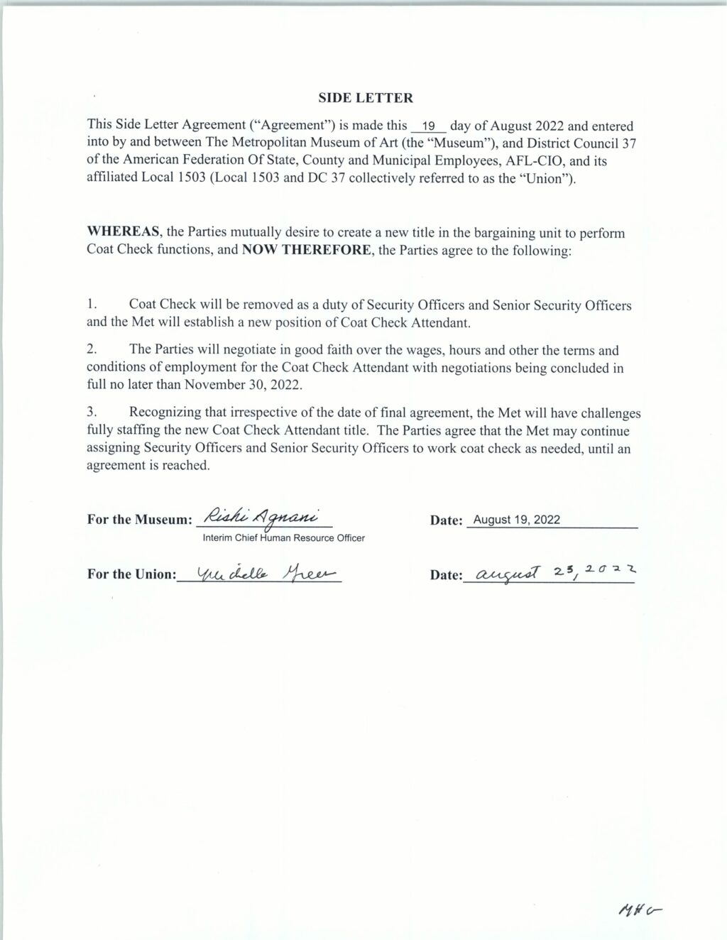 Side Letter Aug 19,2022 – Local 1503